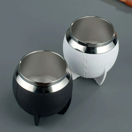 Portable Stainless Steel Yerba Mate Cup & Insulated Water Bottle Set - 280ml Hydration Solution