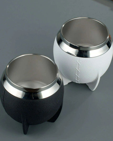 Portable Stainless Steel Yerba Mate Cup & Insulated Water Bottle Set - 280ml Hydration Solution