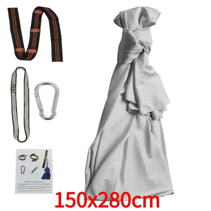 Versatile Nylon Swing Hammock for Sensory Therapy and Relaxation with Yoga Belts