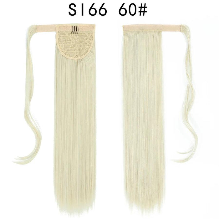 Elegant Length: 22-Inch Synthetic Hair Extensions for Instant Glamour