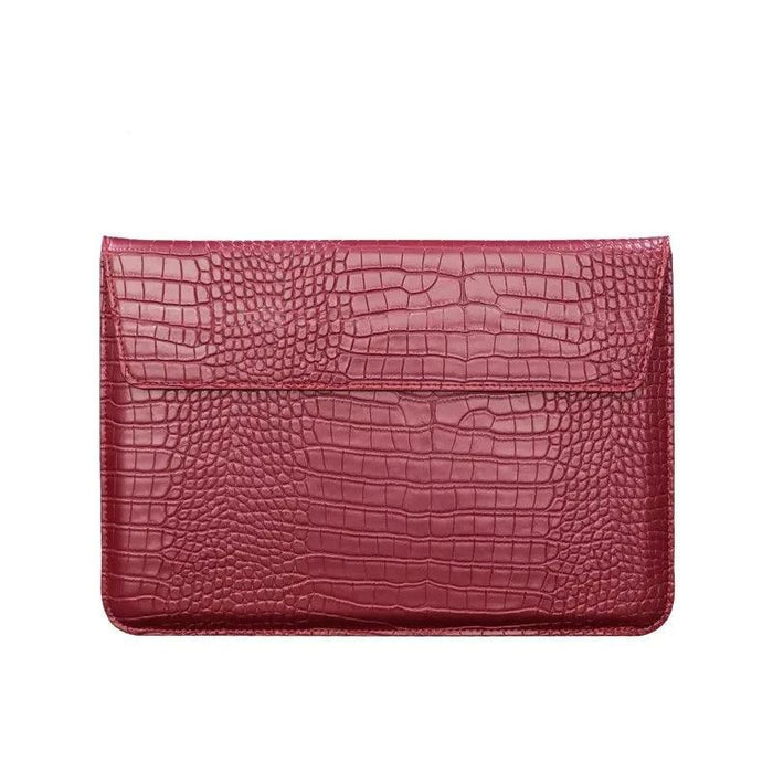 Sleek PU Leather Laptop Sleeve - Compatible with MacBook and Huawei - Chic Tech Accessory for Everyday Use