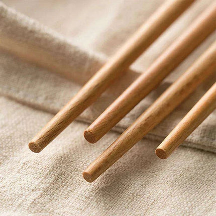 Elegant Extra Long Beech Wood Chopsticks for Noodles and Fried Treats