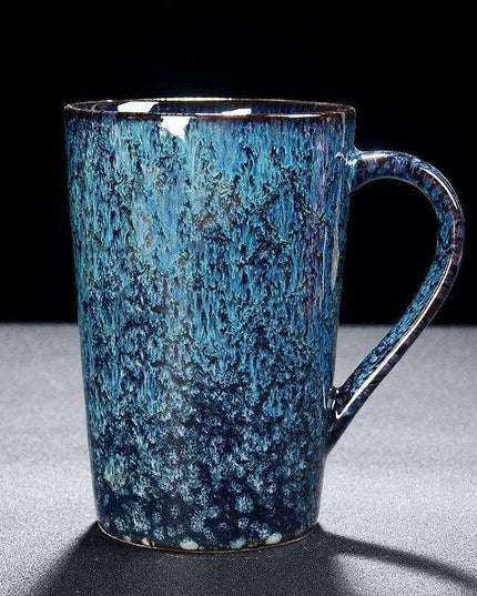 Artisan Crafted 400ml Ceramic Mug - Distinctive Textured Tea Cup