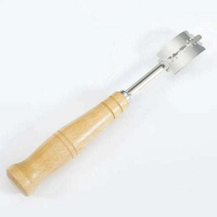 Elegant Artisan Bread Cutting Set with Luxe Leather Case