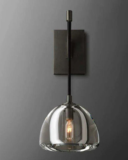 Elegant Semicircle Crystal Wall Sconce for Modern Interiors