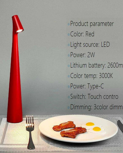 Touch-Sensitive LED Night Light with Customizable Brightness and Rechargeable Battery - Ideal for Children's Rooms, Hotels, and Nightstands