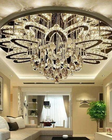 Elegant RGB Dimmable Crystal Ceiling Light for Modern Homes