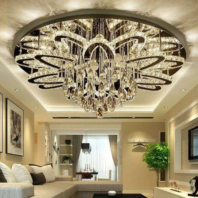 Elegant RGB Dimmable Crystal Ceiling Light for Modern Homes