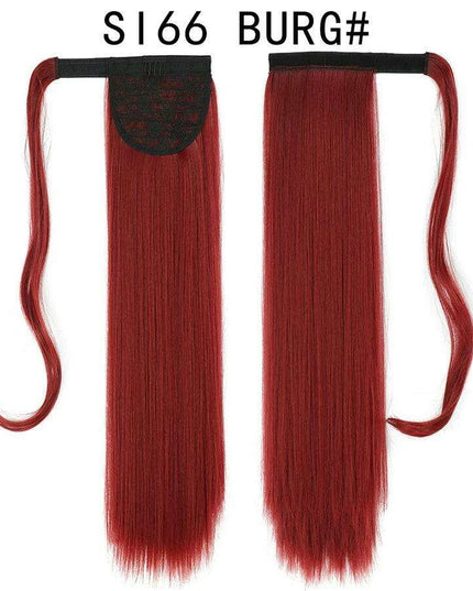 Elegant Length: 22-Inch Synthetic Hair Extensions for Instant Glamour