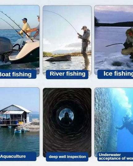 Professional 1080P Underwater Fishing Camera with 4.3" LCD, 220° Field of View, Night Vision, and Waterproof Design