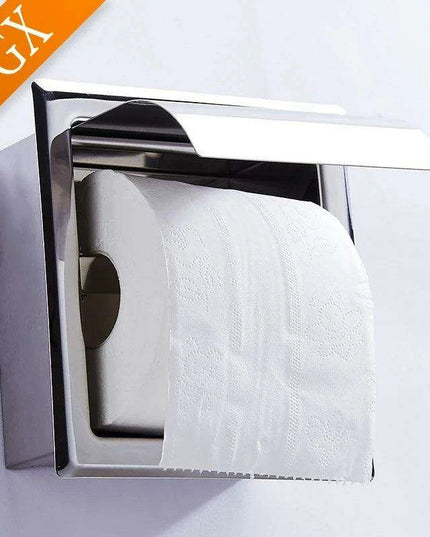 Modern Matte Black Wall-Mounted Toilet Paper Holder for Chic Bathrooms