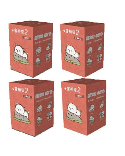 Kawaii Mitao Cat Series 2 Surprise Blind Box Figures - Adorable Lucky Cat Collectibles for Home Decor and Gifting