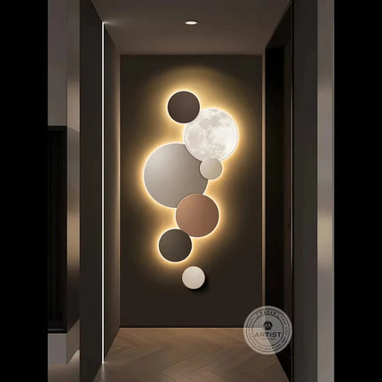 LED Moon Wall Painting Lamp