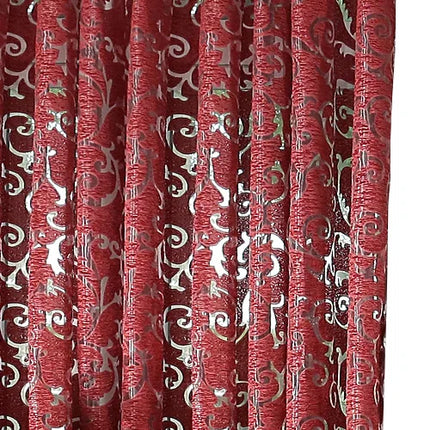 Luxury Floral Jacquard Eyelet Curtain – Tulle Sheer Panel