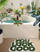 Charming Monogramed Microfiber Bathroom Mat with Positive Message
