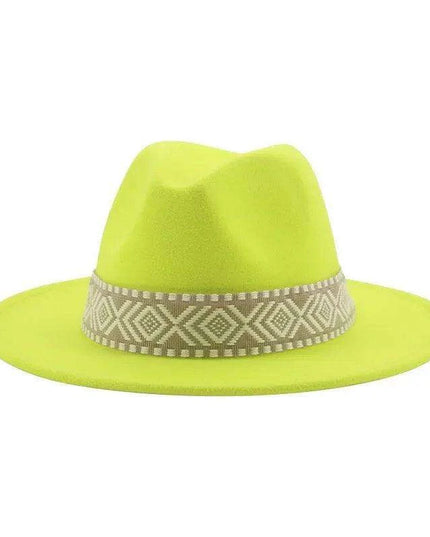 Versatile Unisex Panama Cowboy Hat - Wide Brim Fedora in Classic Camel, Black, and White Felt Options