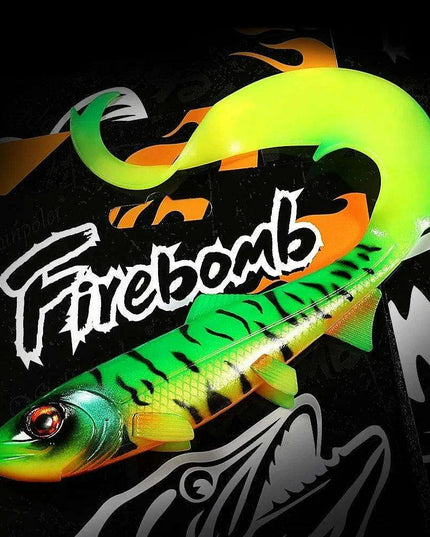Eel-Inspired Trophy Pike Firebomb Swimbait - Premium Fishing Lure