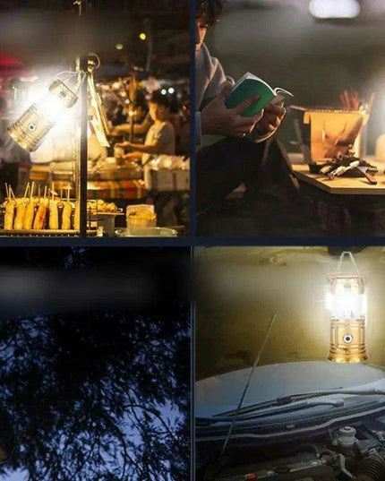 Eco-Conscious Solar LED Camping Lanterns - Versatile Portable Light for Outdoor Activities and Emergency Situations