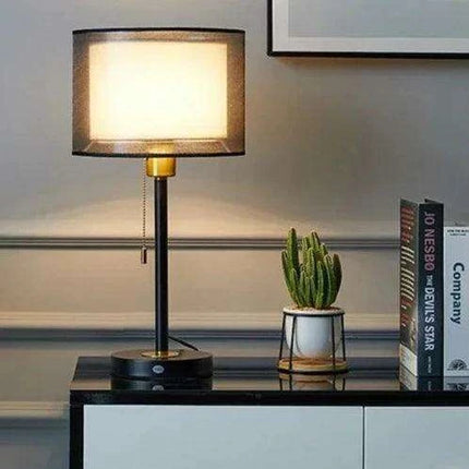 Elegant Gold Table Lamp for Nordic-Inspired Bedrooms