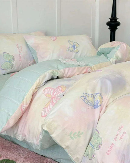 Korean Heart Bedding Set