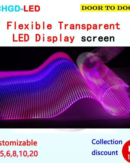Customizable Transparent LED Film Display - Flexible Glass Screen with Direct Factory Pricing