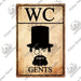 Vintage Charm Toilet Wall Art for Quirky Bathroom Decor