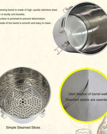 Precision Temperature-Controlled Stainless Steel Fermenter for Craft Beer and Wine Production
