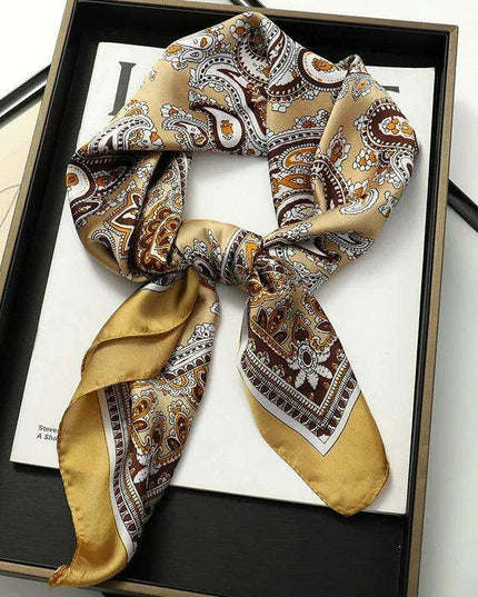 Chic Toddler Elegance: Luxurious 70x70cm Silk Scarf for Ages 6 Months to 4 Years