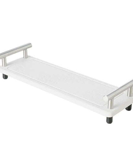 Quick Dry Stainless Steel Bathroom Sink Organizer with Soap and Sponge Holder