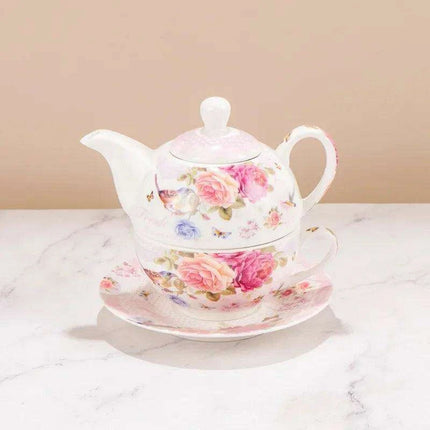 Elegant Floral Porcelain Tea Set for the Sophisticated Tea Connoisseur