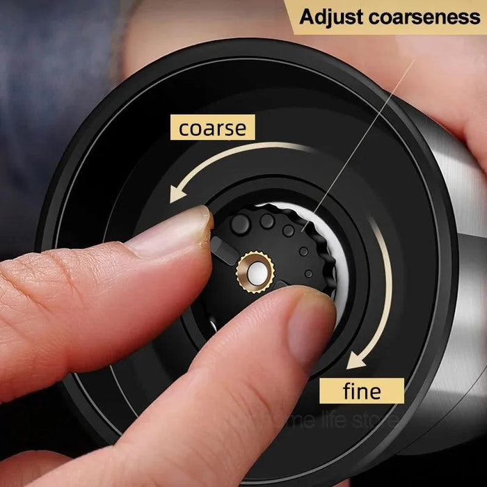 Stainless Steel Dual-Head Spice Grinder with Oversized Storage Compartment