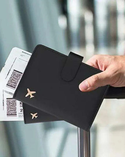 Stylish RFID-Blocking Passport Holder with Card Organizer for Travelers