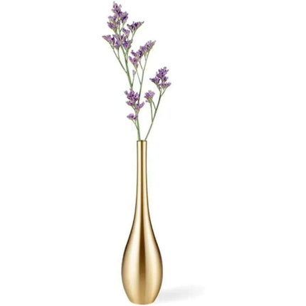 Luxurious Handcrafted Bronze Floral Vase - Timeless Elegance for Home Decor