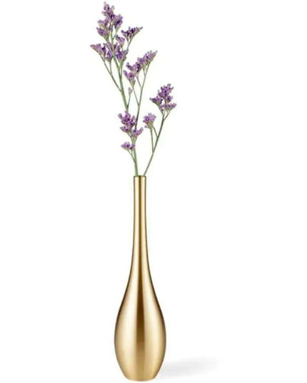Luxurious Handcrafted Bronze Floral Vase - Timeless Elegance for Home Decor