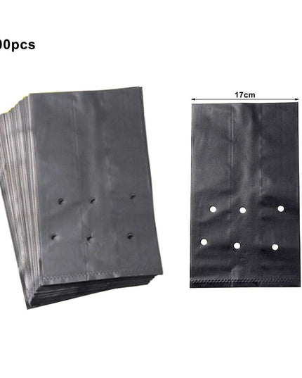 100 Eco-Friendly PE Planting Bags for Optimal Plant Growth - Ideal Nursery Solution for All Gardeners