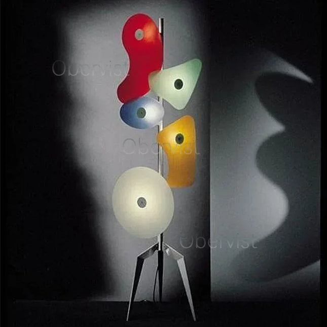 Scandinavian LED Orbital Floor Lamp — Color Changing, Acrylic, EU/UK/US/AU Plug