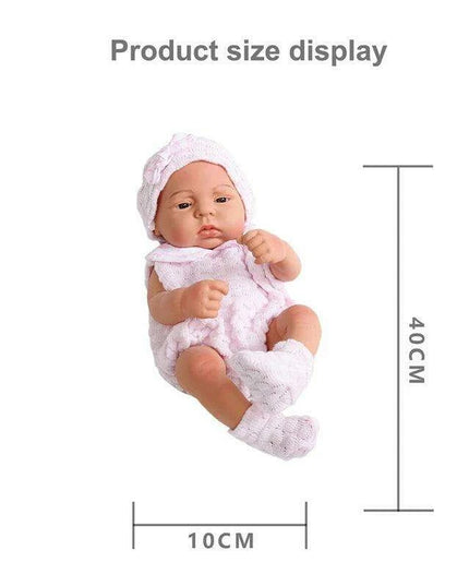 16-Inch Lifelike Reborn Baby Girl Doll - Realistic Full Vinyl Body with Outfit, Ideal for Gifts and Collectors