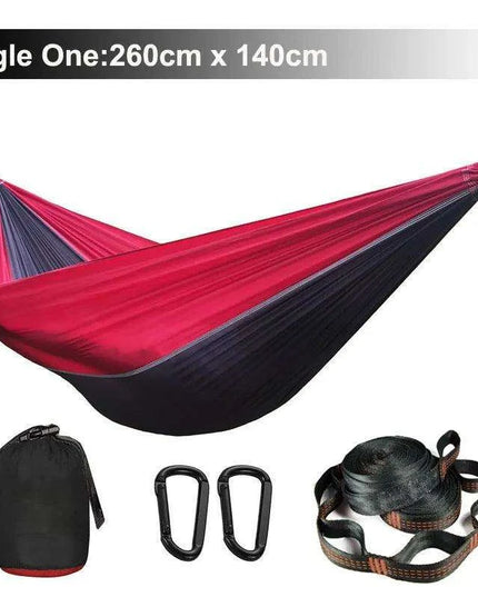 Zowee Ultimate Adventure Hammock Set with Tree Straps & Heavy-Duty Carabiners | Ultra-Durable Parachute Nylon