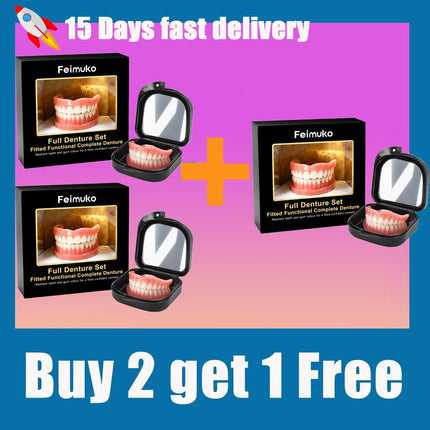 2026 Fresh Release Soft Silicone Upper & Lower Dentures, All-Day Comfort Teeth, Suitable for Seniors & Adults 2026-fresh-release-soft-silicone-upper-lower-dentures-all-day-comfort-teeth-suitable-for-seniors-adults