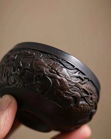 Handcrafted 85ML Jianshui Purple Pottery Tea Set