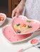 Strawberry Delight Dining Ensemble: Bowl, Spoon, and Plate Set