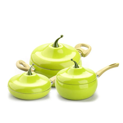 ROXY Non-Stick Aluminum Skillet Set - Gas & Induction Compatible