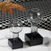 Sleek Modern Glass Vase Collection with Elegant Marble Base for Home Aesthetics and Plant Display
