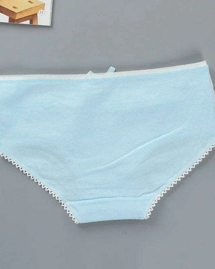 Elegant Lace Briefs Set for Teens – 4-Pack Comfort Underwear for Ages 9-20