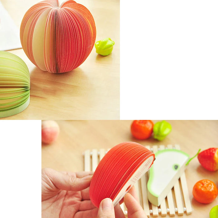 Elegant Fruit-Shaped Sticky Notes Set for Stylish Planning