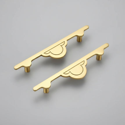 Solid Brass Cabinet Pull — Minimalist Handle for Wardrobes, Kitchens & Wine Cabinets