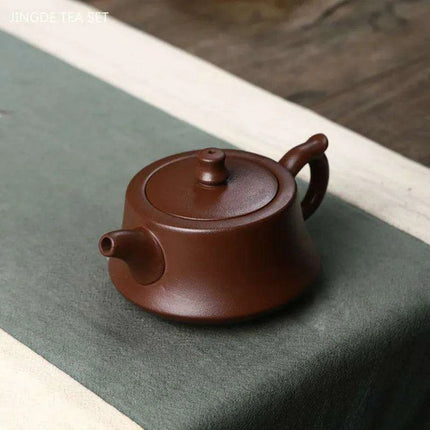 Handcrafted 180ml Yixing Purple Clay Teapot for Exquisite Dahongpao and Oolong Experiences