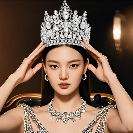 Luxury Rhinestone Tiara Crown – Bridal & Prom Hair Accessory