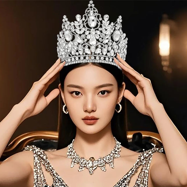 Luxury Rhinestone Tiara Crown – Bridal & Prom Hair Accessory