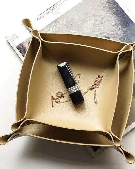 Luxury European Leather Organizer for Jewelry, Cosmetics, and Keys